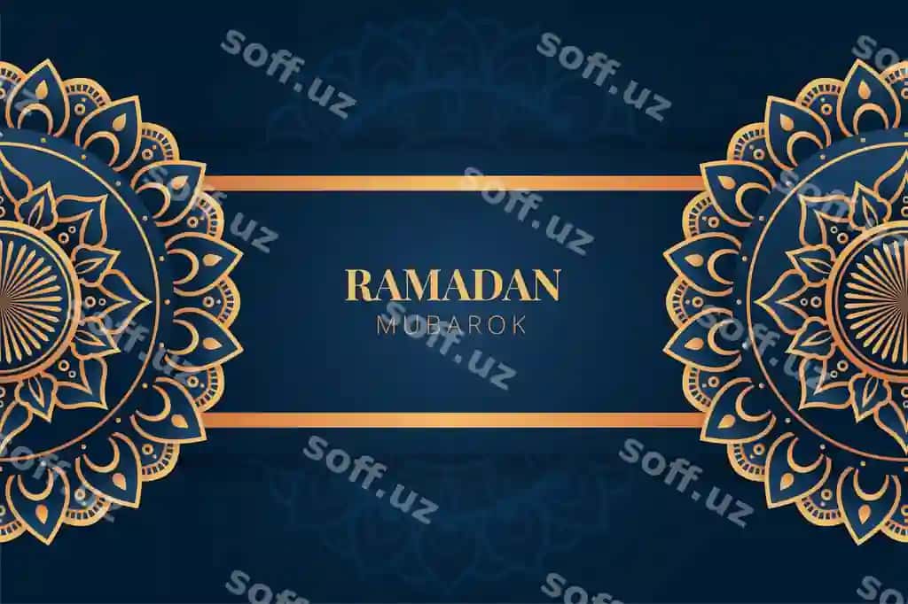 Hashamatli Ramazon Karim fonida | Luxury ramadan kareem background