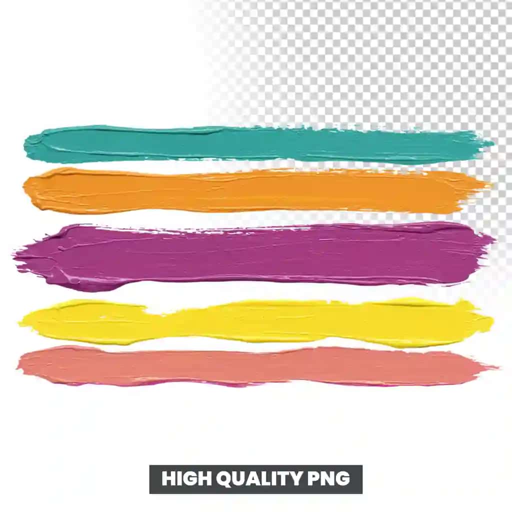 Badiiy teksturali rangli cho'tka zarbalari to'plami | Collection colorful paint brush strokes with artistic texture