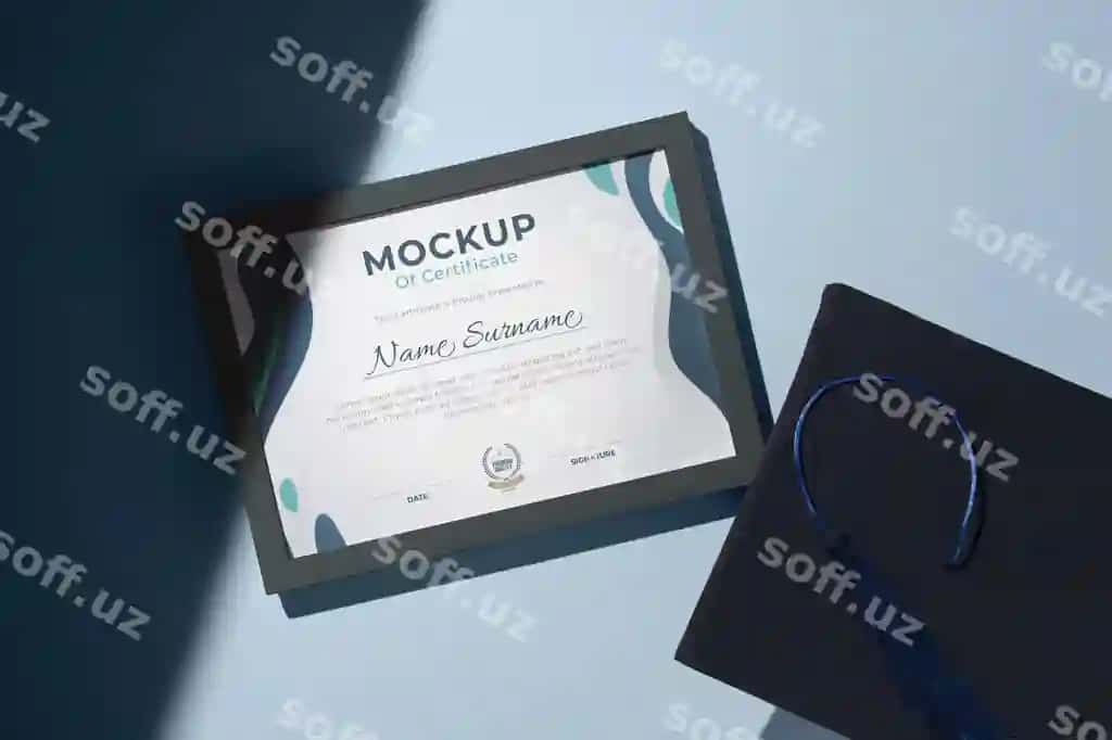 Diploma ramka namuna dizayni | Diploma frame mockup design