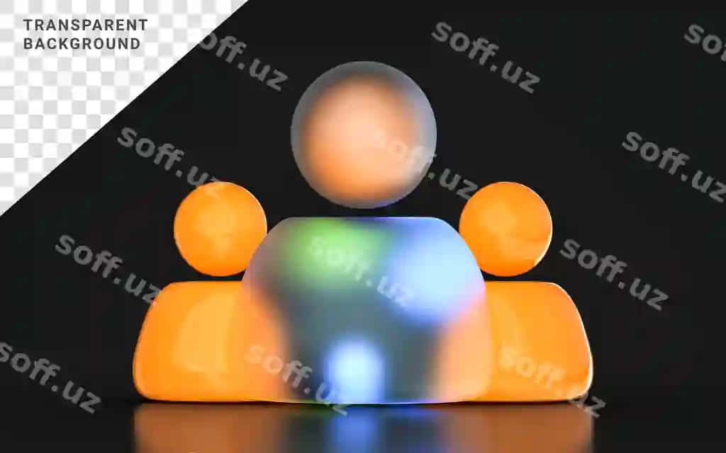 Glass mofizm bir nechta foydalanuvchi ikonasi ko'p rangli gradientli yorqin-qorong'u | Glass morphism many user icon with colorful gradient light dark