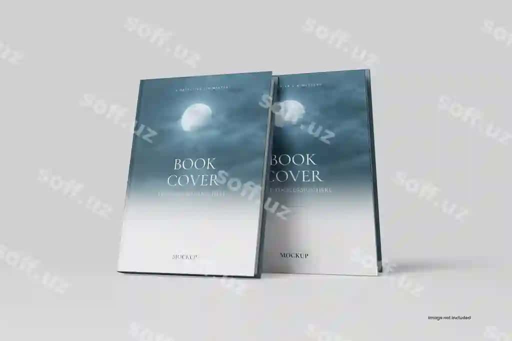 Kitob qo'riq mockup | Book cover mockup