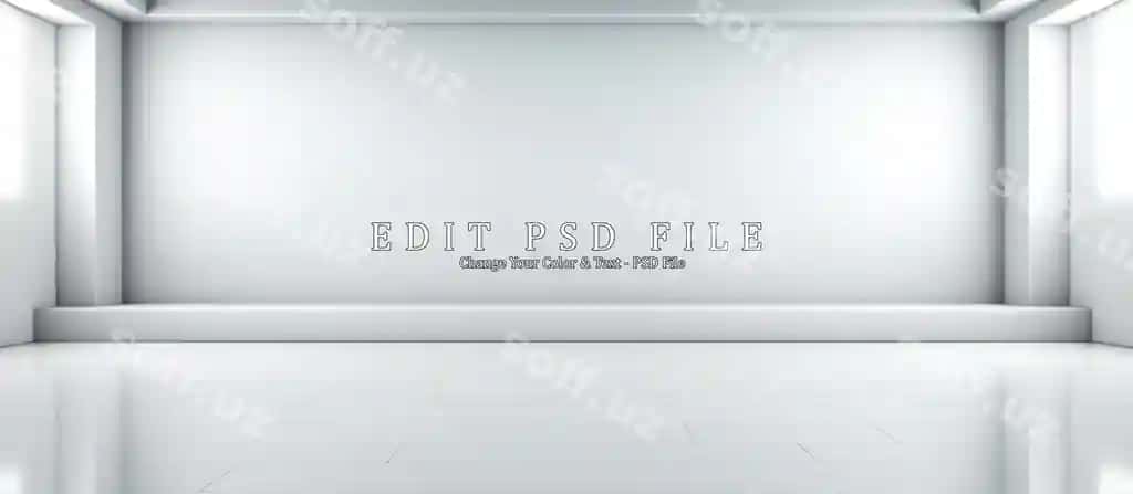 Mavhum oq studiya fonida mahsulot taqdimoti | Abstract white studio background product presentation