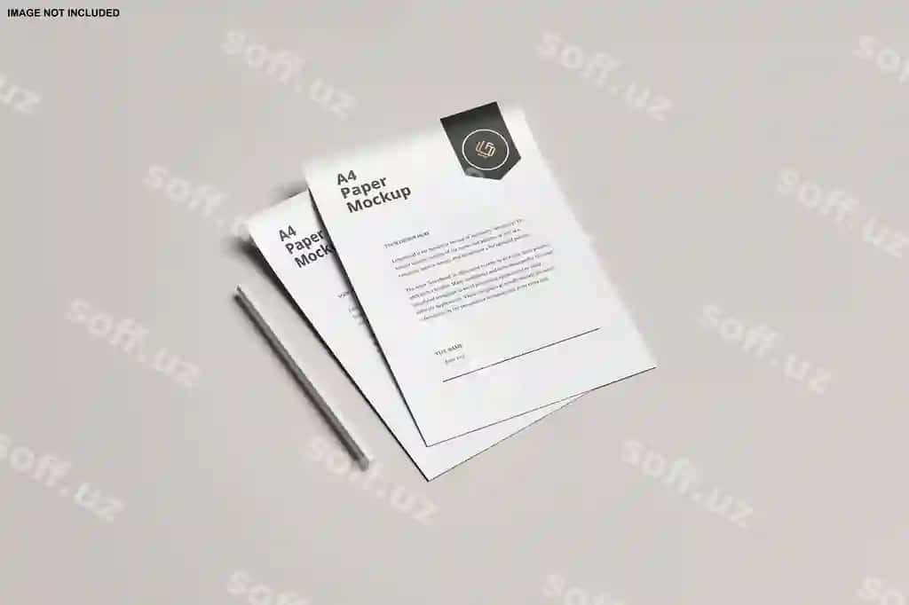 A4 qog'oz mockup | A4 paper mockup
