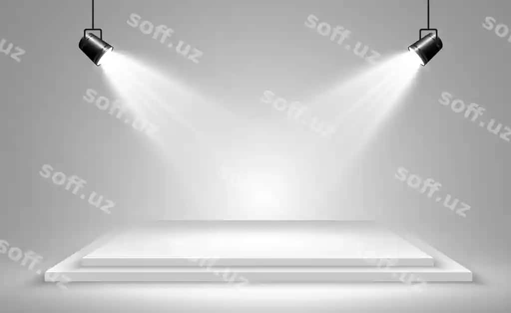Realistik illyustratsiya 3D platforma shaffof fon joyi | Realistic illustration 3d platform transparent background place