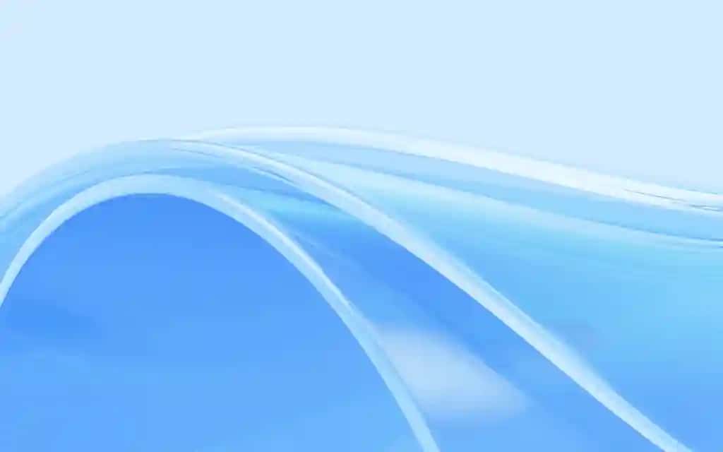 Moviy mavhum kavisli shisha fon 3D renderlash | Blue abstract curved glass background 3d rendering