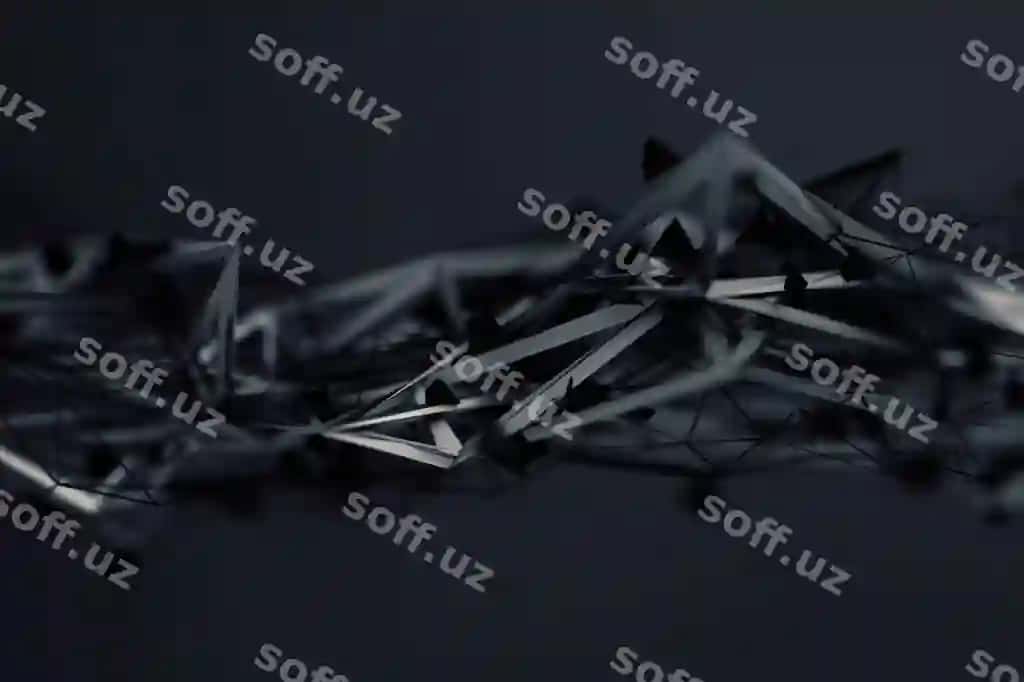 Abstrakt 3d render ko'pburchak shakl | Abstract 3d rendering polygonal shape