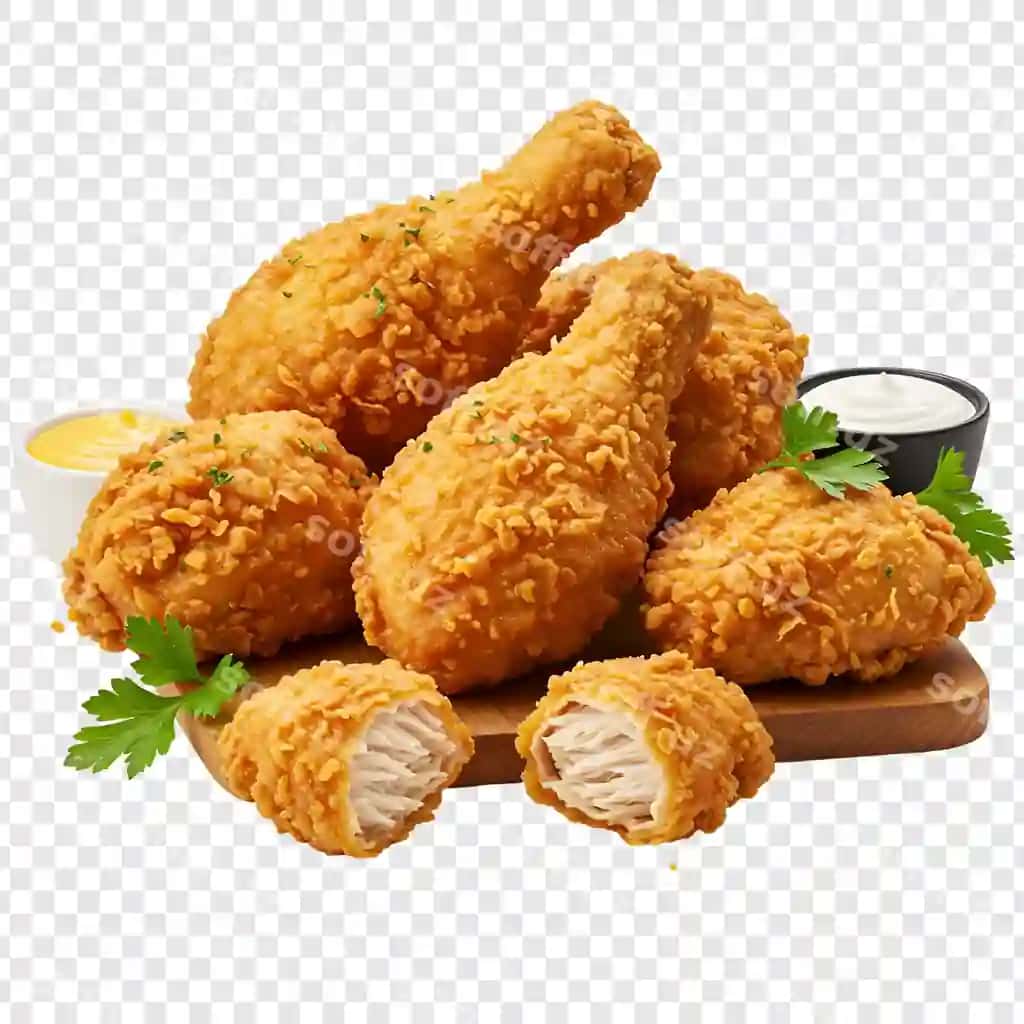 Mazali qurilgan qovurilgan tovuq soslar bilan | Delicious crispy fried chicken with dips