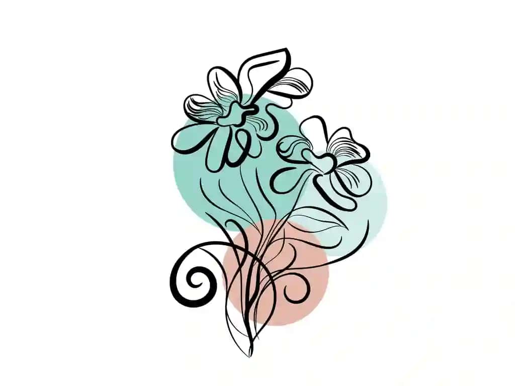 Qo'lda chizilgan gullar to'plami | Hand drawn flower collection