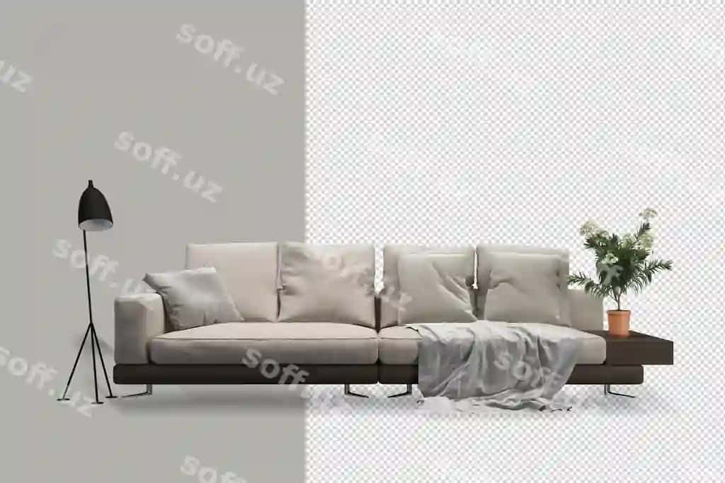 Ichki dekoratsiya komplekti 3D render | Interior decoration set 3d rendering