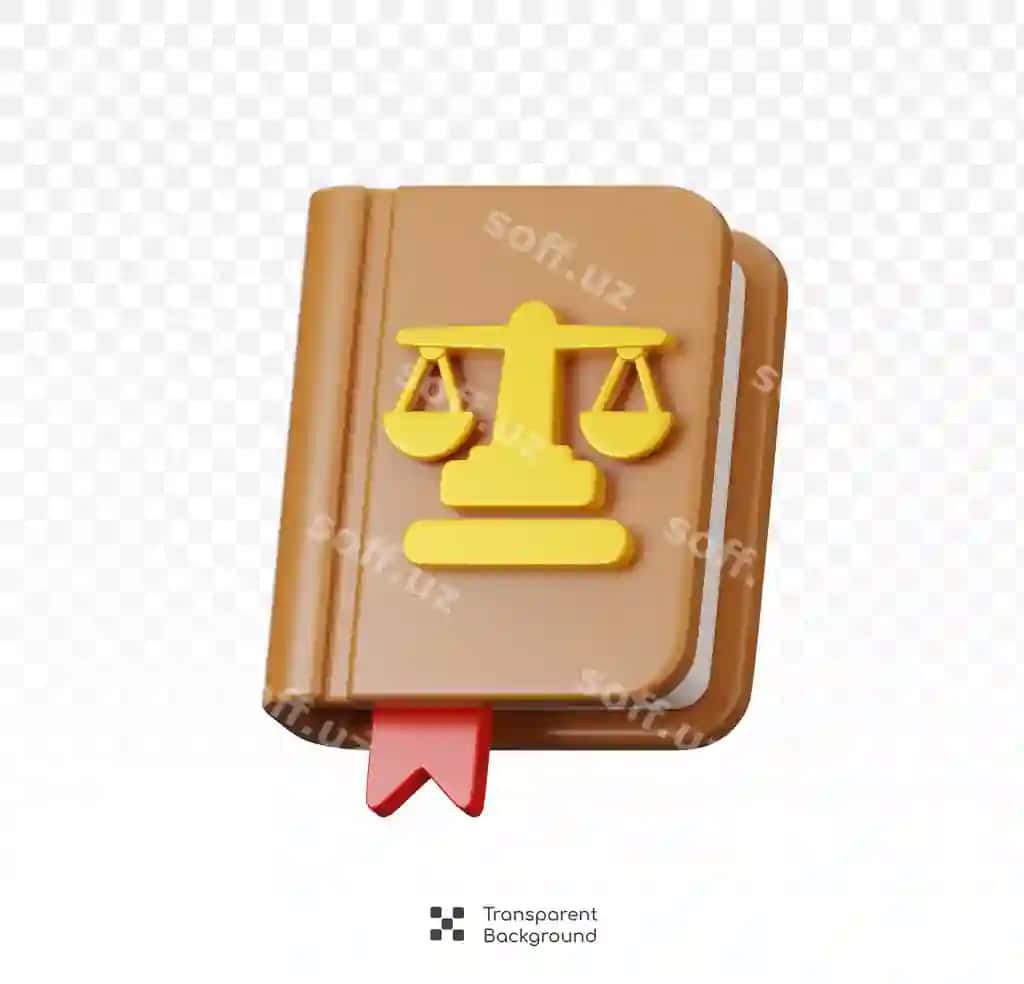 Qonun kitobi adolat tortin belgisi bilan ajraltirilgan qonun hukm ikon tushunchasi | Law book with justice scale symbol isolated law judgment icon concept