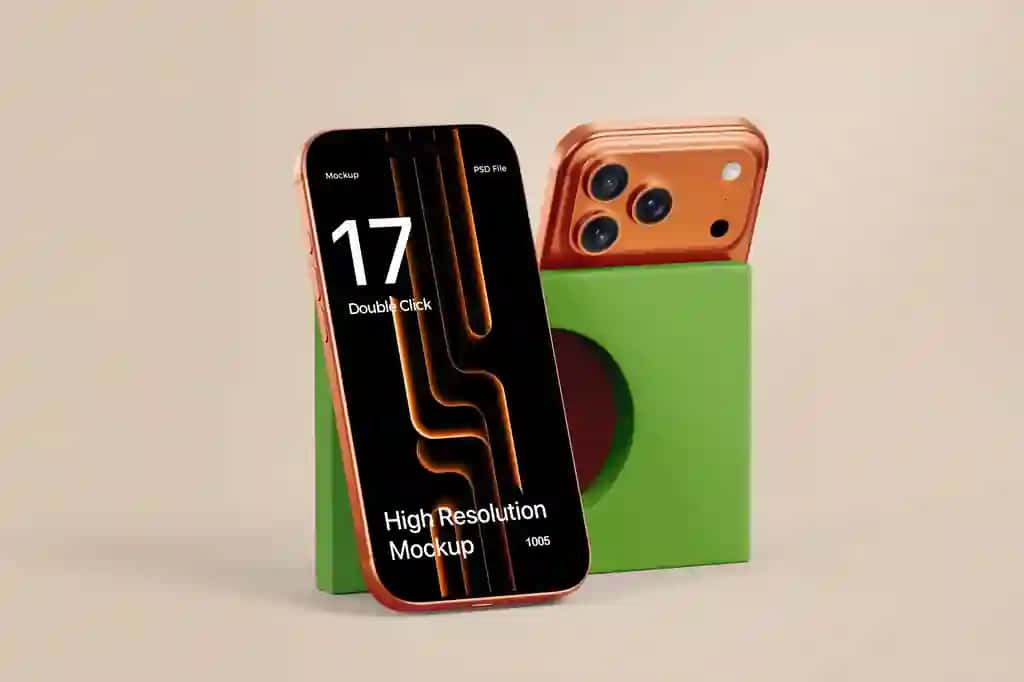 Dual minimalist smartfon 17 maketi ui ux ilovasi taqdimoti | Dual minimalist smartphone 17 mockup ui ux app presentation