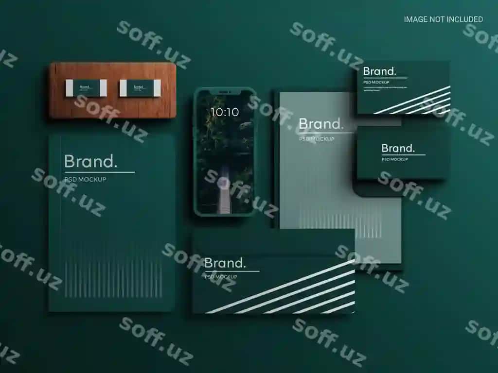 Korporat qog'oz varaqi brend identifikatsiyasi mockup sahna yaratuvchi haqiqiy | Corporate stationery brand identity mockup scene creator realistic