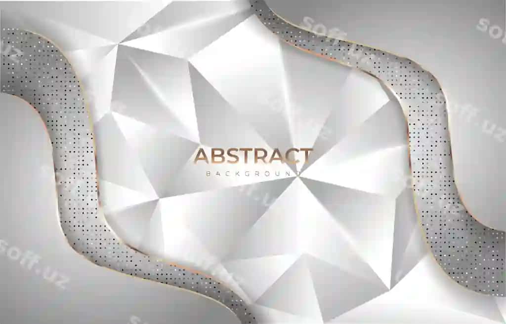 Yaltiroq oltin bilan hashamatli past poli fon | Luxury low poly background with glitter gold