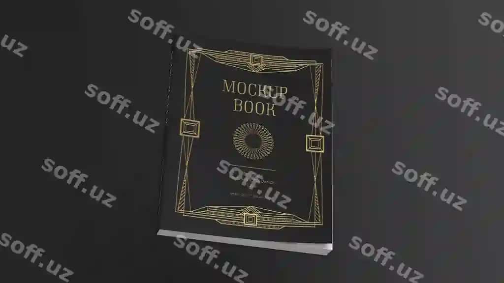 Kitob varaqi mockup dizayni | Book cover mockup design