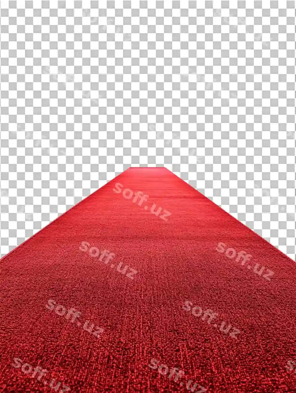 Qizil gilam shaffof fonda joylashgan, gilamlarni ajohol qilish. | Red carpet is set against transparent background emphasize carpets