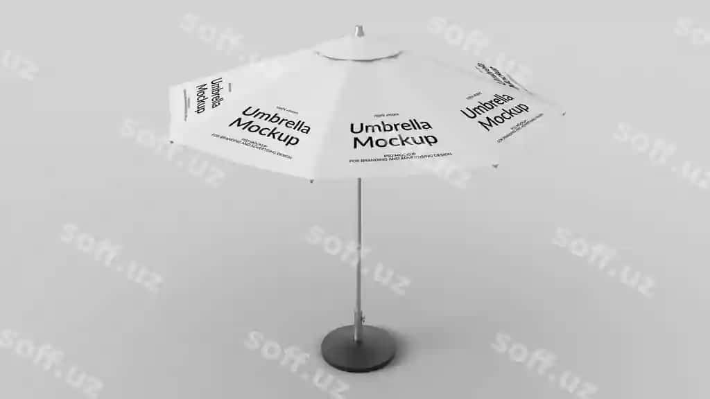 Molda chiroq payozi | Outdoor umbrella mockup 2