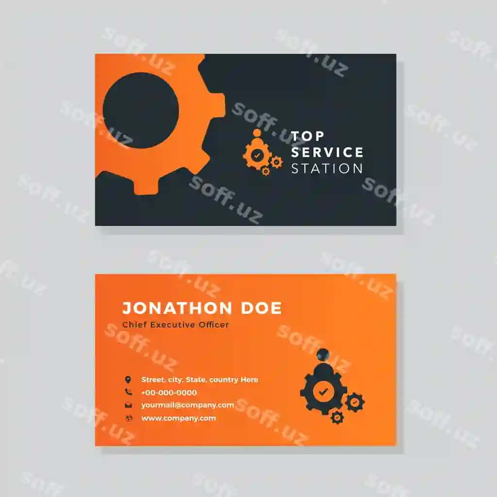 Minimalistik biznes karta shabloni | Minimalist business card template