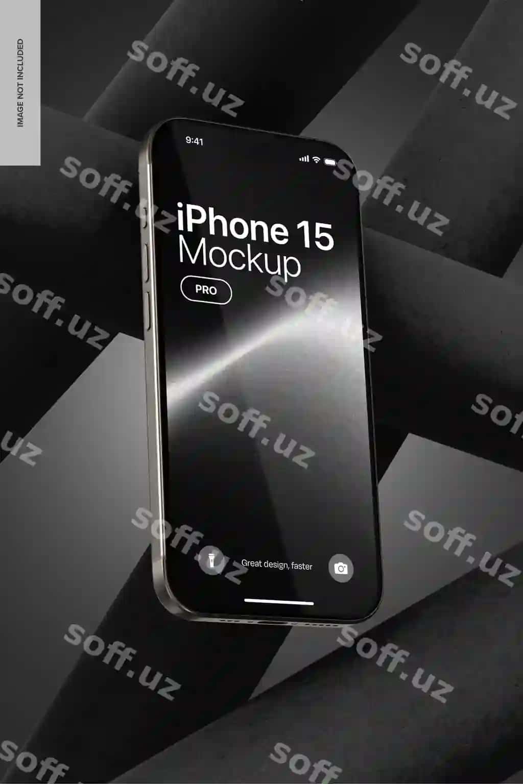 Silindrsimon naychali iPhone 15 Pro maketi qulab tushmoqda | Iphone 15 pro with cylindric tubes mockup falling