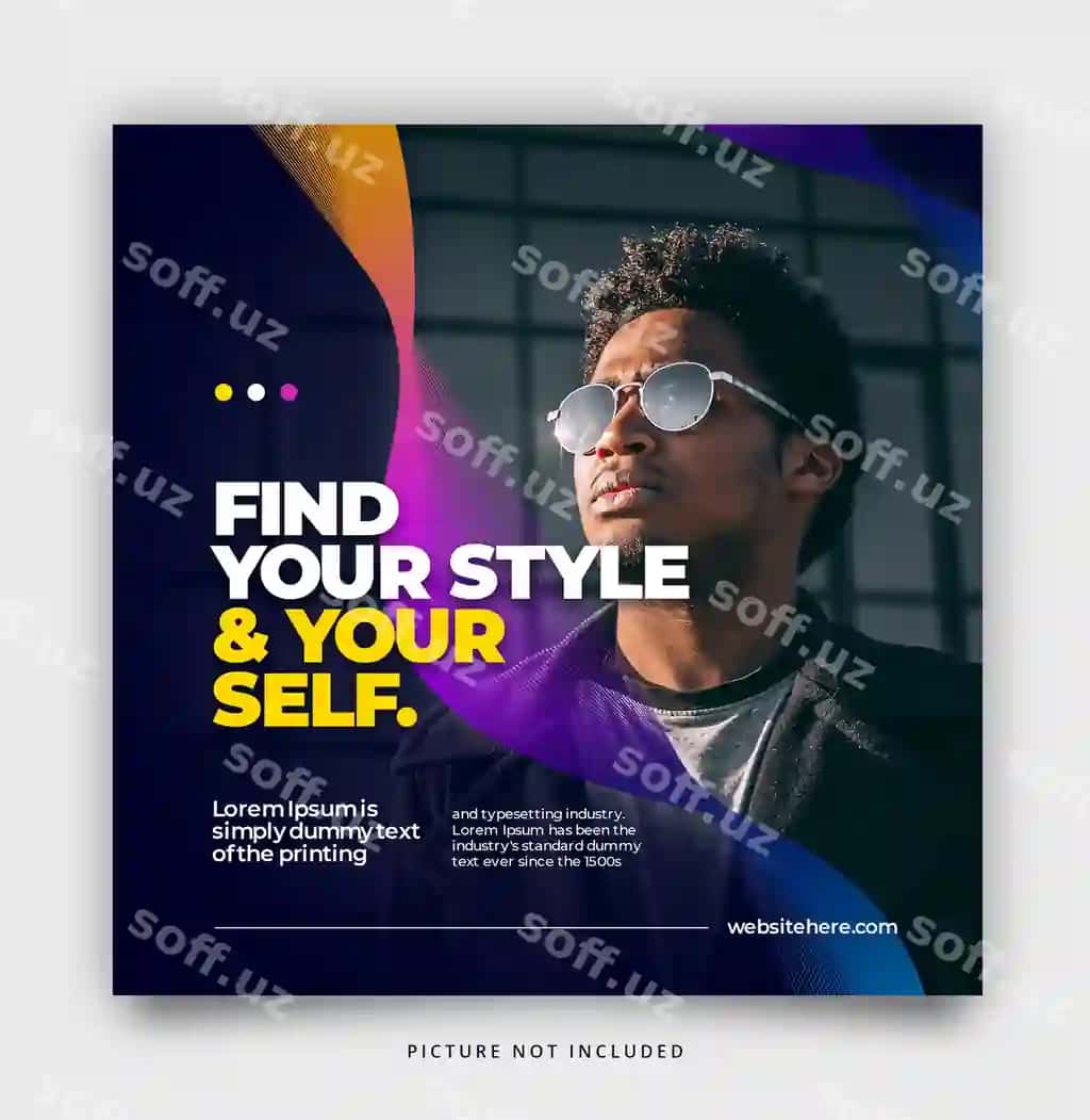 Gradient social media post template | Gradient social media post template