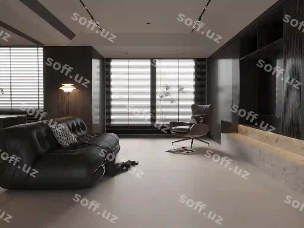 Zamonaviy minimalizm uslubi bo'yicha mehmonxona xonasi | Modern minimalist living room