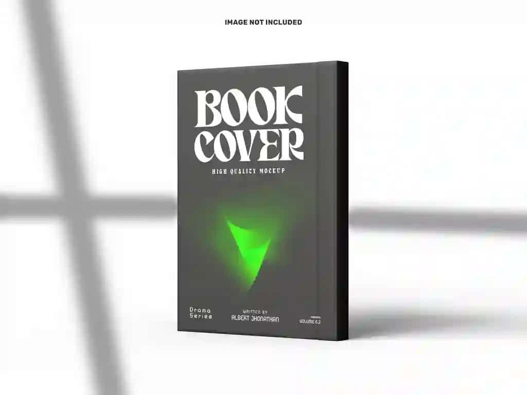 Haqiqiy qattiq kitob muqovasi maketi | Realistic hard book cover mockup