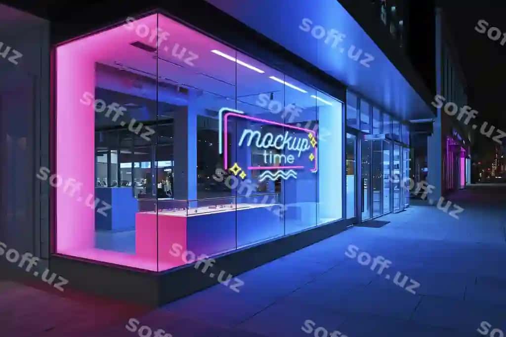 Do'kon tashqi namuna | Store exterior mockup