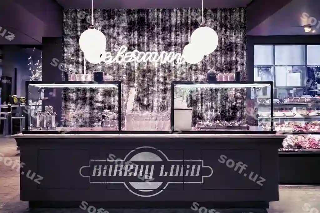 Kafe do'kon mockup PSD | Cafe shop mockup psd