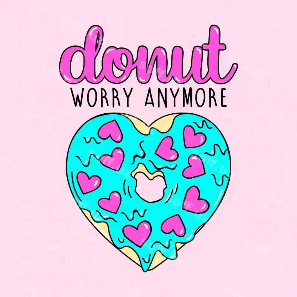Erishgan donut shirinliklar va matn bilan | Melting donut with sprinkles with text