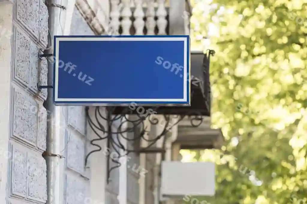 Biznes belgi namunasi | Business sign mock up