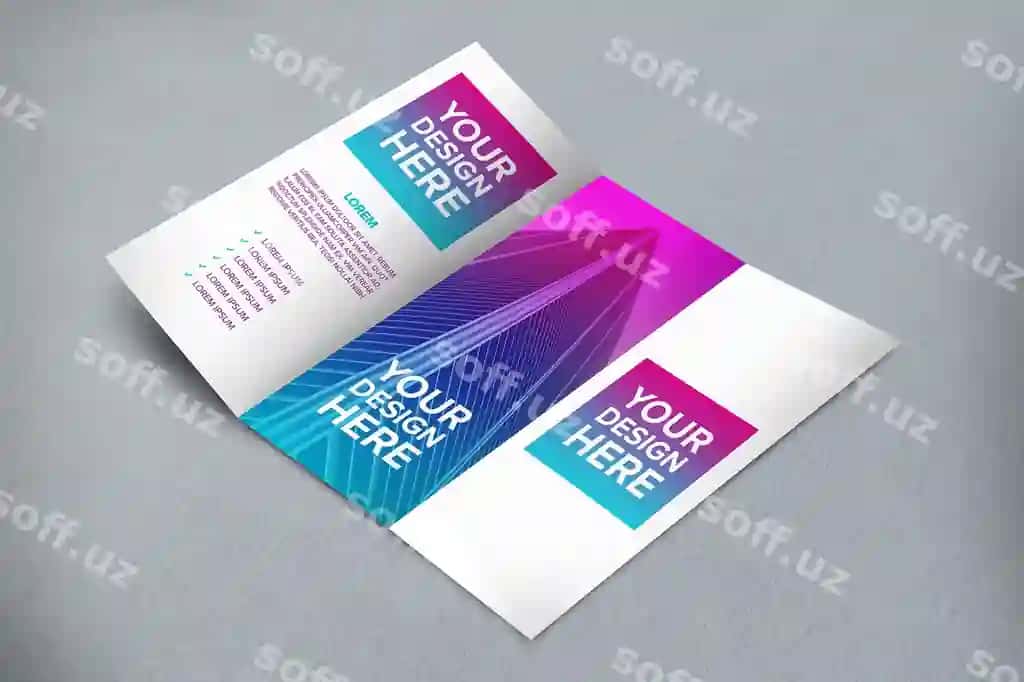 Broshyura namunasi | Brochure mockup