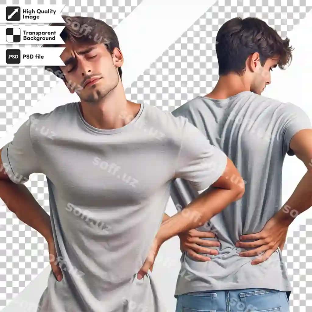 Erkak bosh qo'l bilan beliga qo'yilgan, so'zlar old tomonga yaqin. | Man with his hands his hips words snugg front