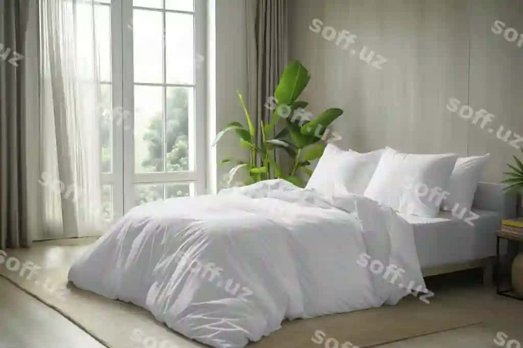 Yotoq choyi interyer namunasi | Bed linen interior mockup