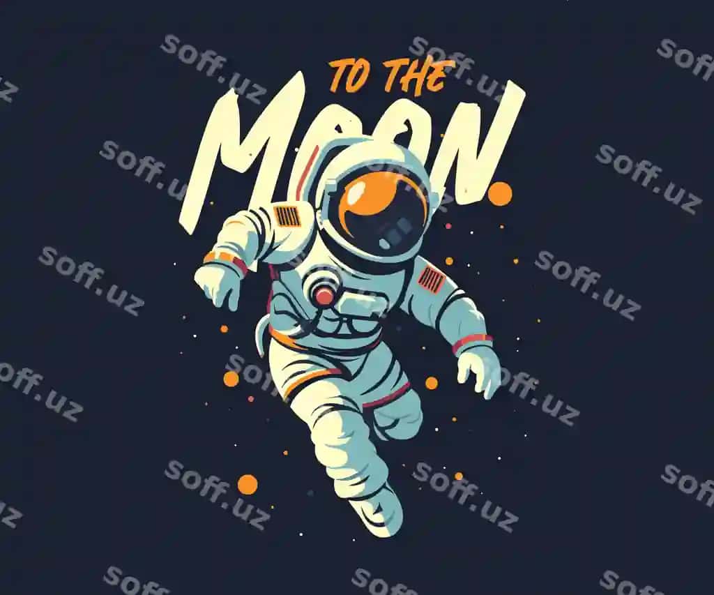 Astronavt vektor tasviri multfilmi izolyatsiya qilingan | Astronaut vector illustration cartoon isolated