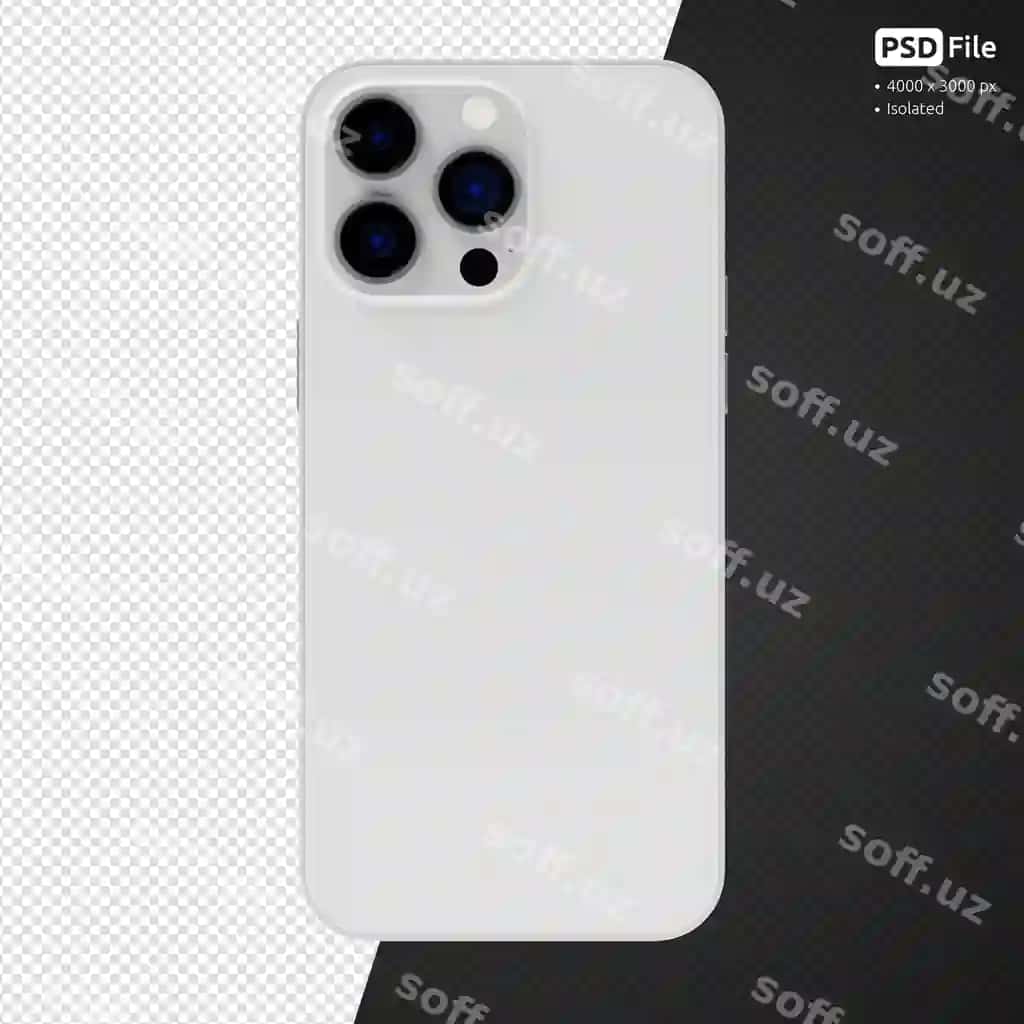 Iphone 14 pro max telefon qopli namuna ajraltirilgan | Iphone 14 pro max smartphone cover mockup isolated