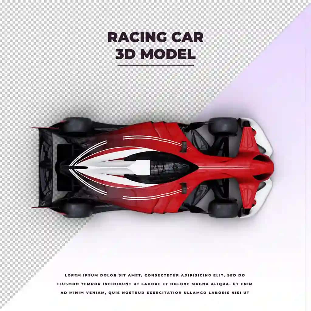 Qizil formula 1 poyga mashinasi | Red formula 1 racing car