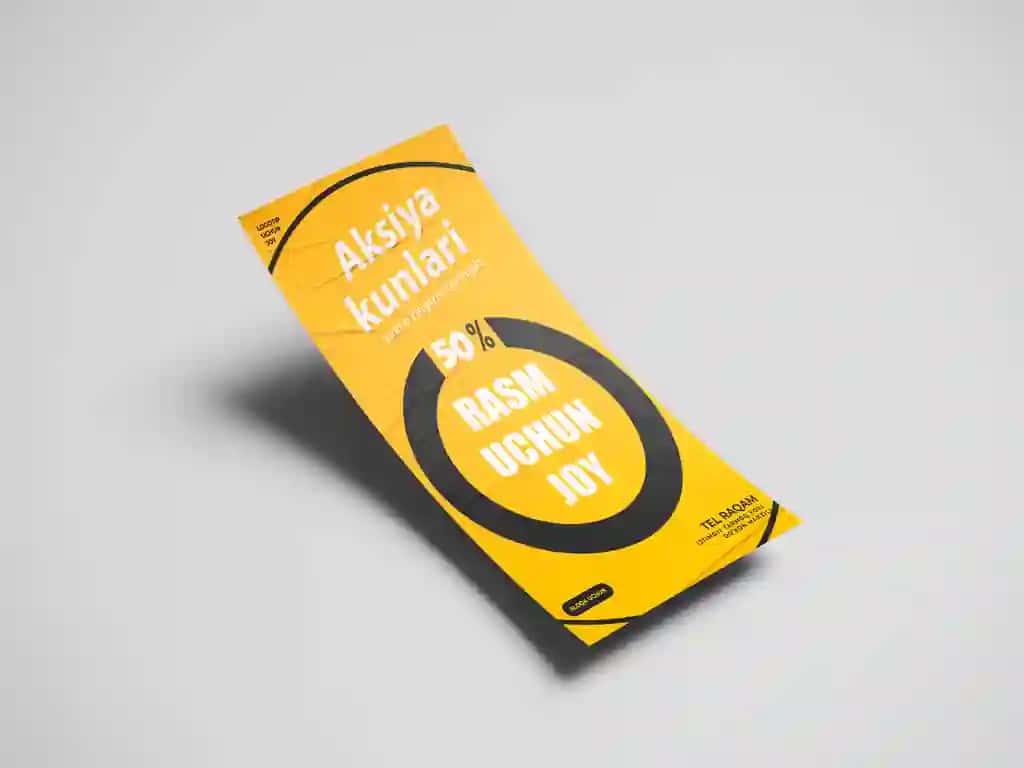Istalgan xizmat turiga flyer