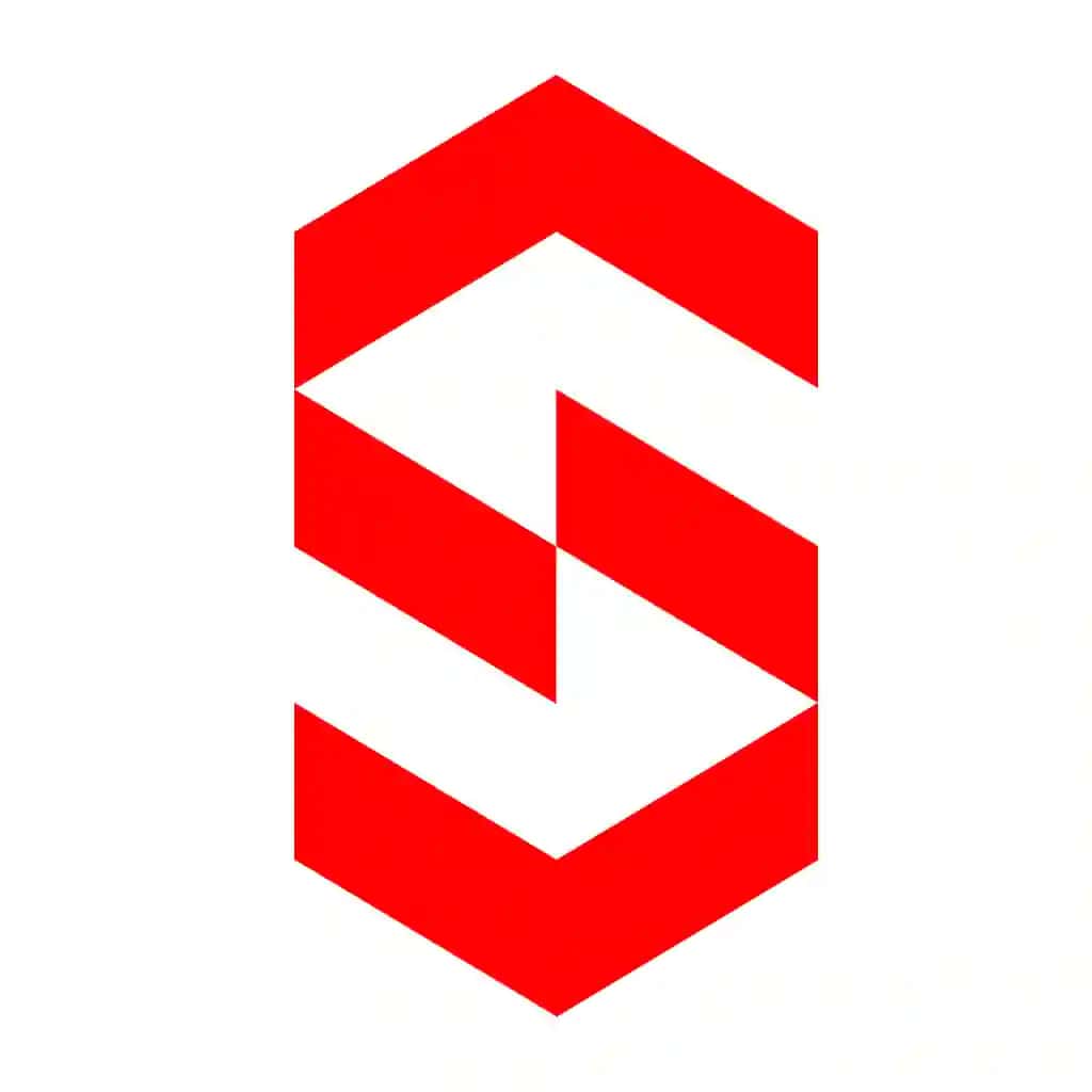 S letter logo. S harifiga logotip