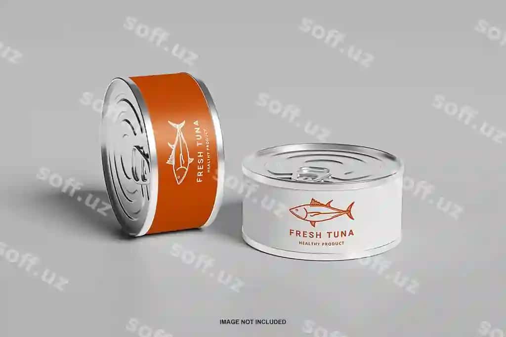 Konserva tuna namunasi | Canned tuna mockup