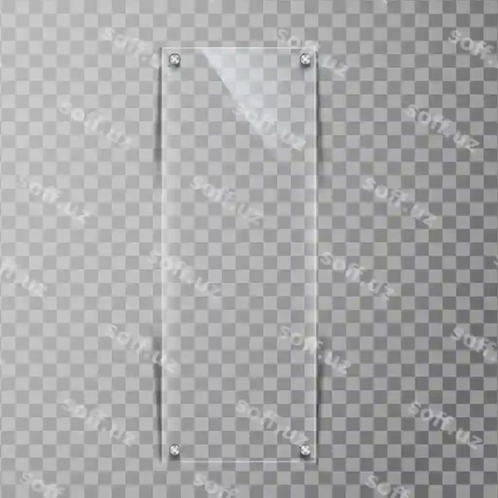 Shisha teksturali ramka shaffof fon | Glass texture frame transparent background