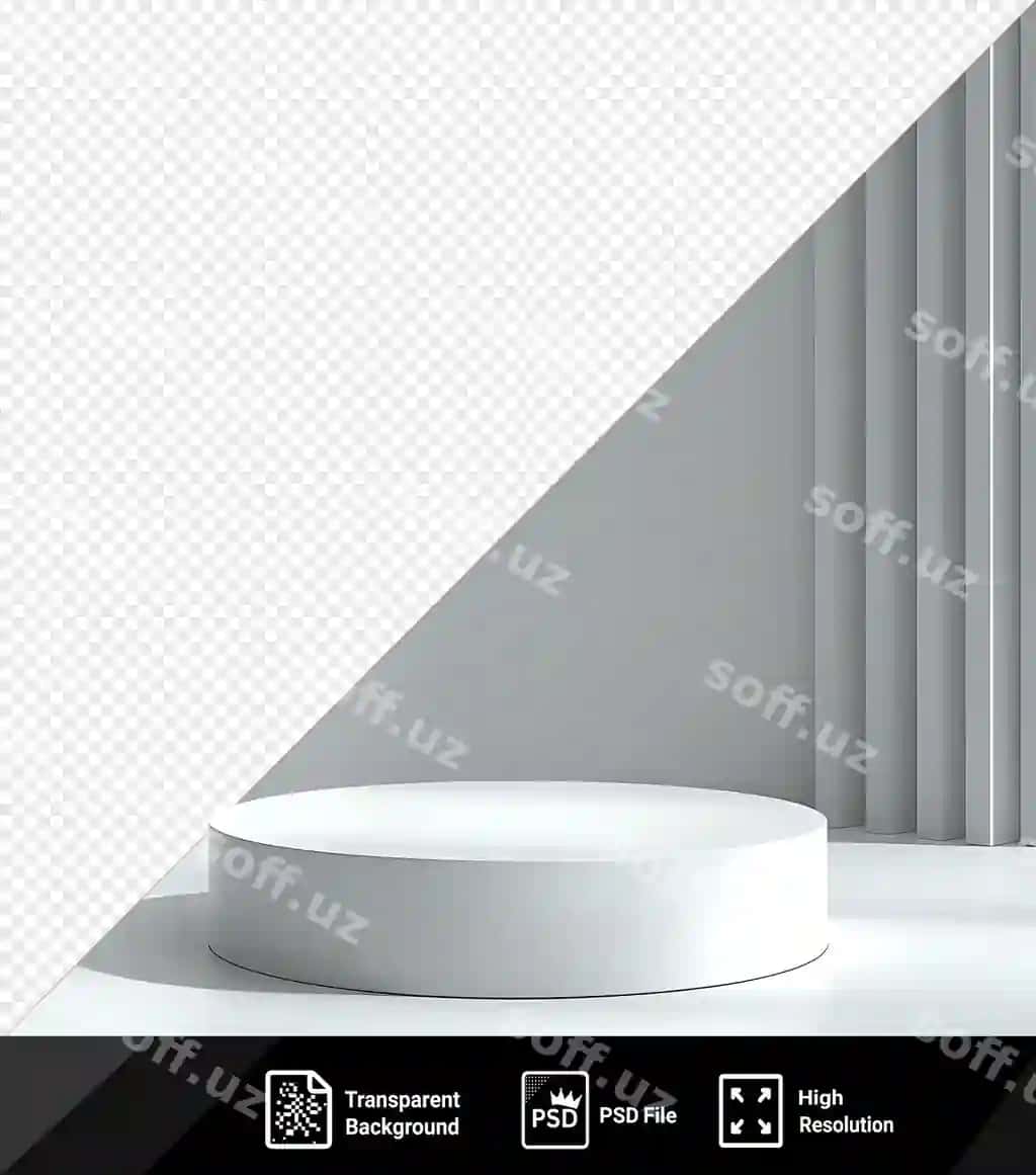 Oq devorga ega tahrirlanadigan fonga ega Podium maket mahsuloti | Podium mockup product with editable background featuring white wall