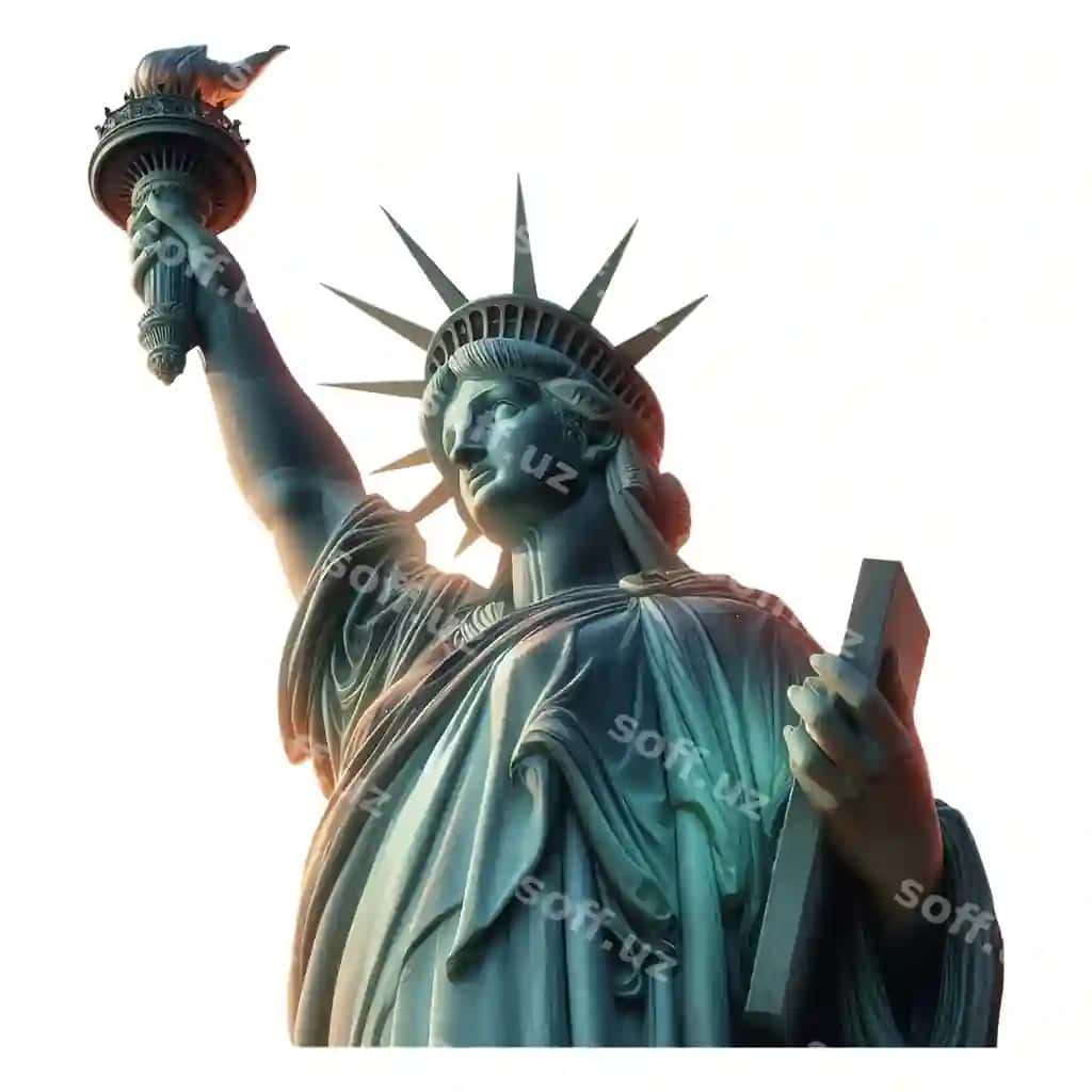 Ozodlik haykali haqiqiy vektor tasviri | Realistic vector image statue liberty