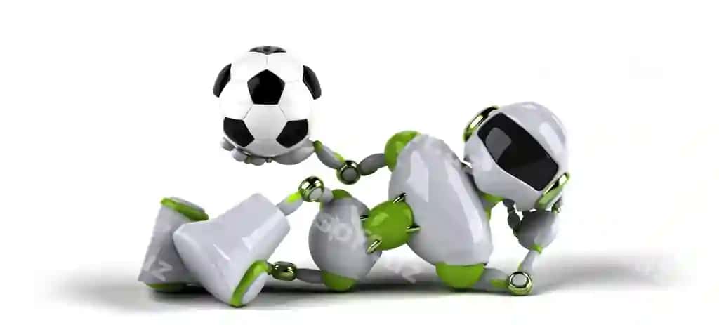 Yashil robotning 3D illyustratsiyasi | Green robot 3d illustration