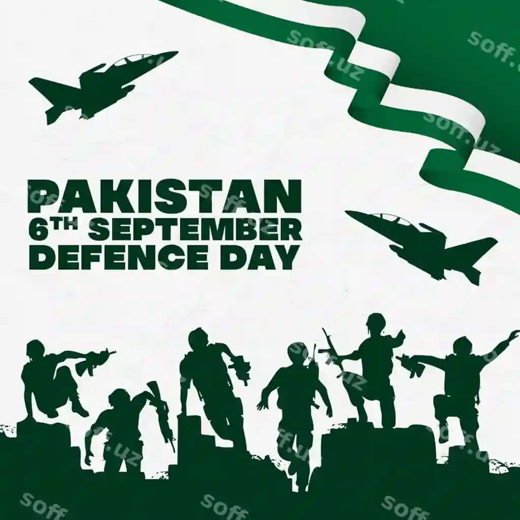 Pakistan 6-sentyabr himoya kuni vektor banner | Pakistan 6th september defence day vector banner