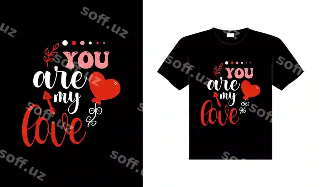 Valentine tipografiyasi chiroyli turmа yozuv futbolka dizayni | Valentine typography cute wedding lettering t shirt design