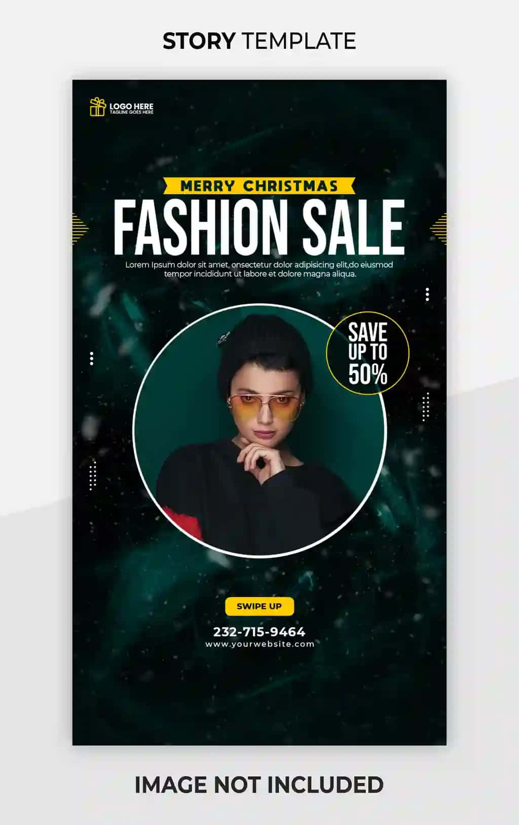 Rojdestvo moda sotuvi instagram hikoya shabloni | Merry christmas fashion sale instagram story template