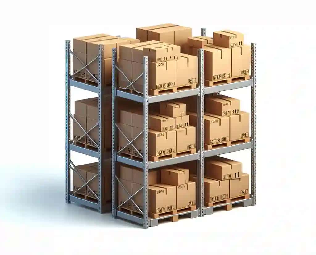3D renderlash saqlash uchun posilka tokchasi | 3d rendering storage parcel rack