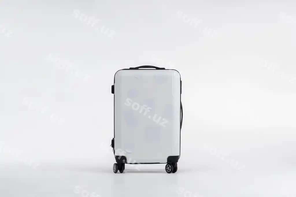 Ko'rish bagaj namunasi stikerlar bilan | View luggage mock up with stickers
