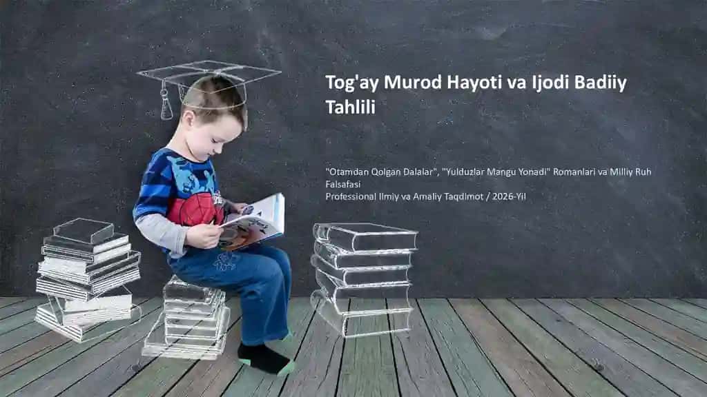 Tog'ay Murod Hayoti va Ijodi Badiiy Tahlili Taqdimoti (48 Slayd)