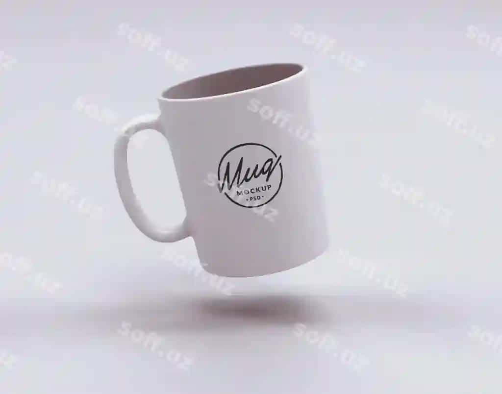 Oq finjal mockup | White mug mockup