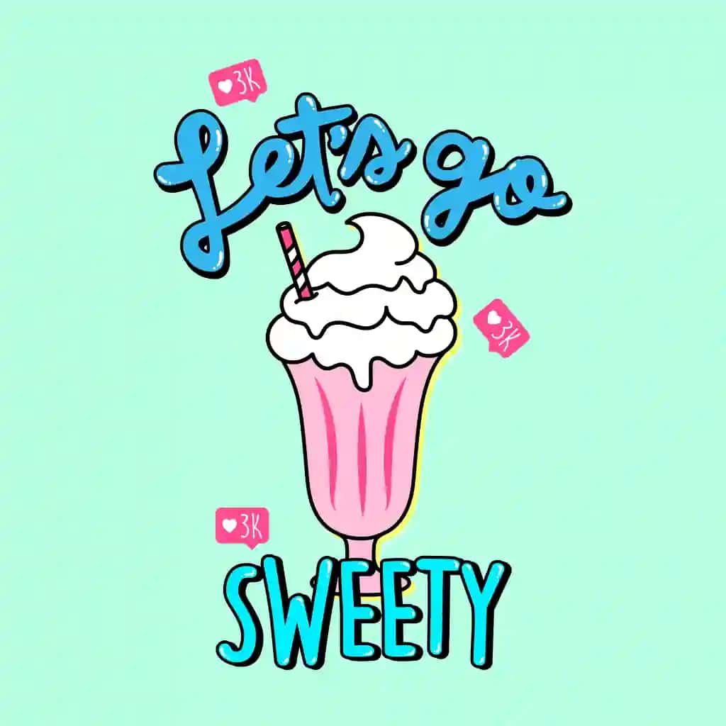 Milkshake bilan shirin SMS yozing | Lets go sweety text with milkshake